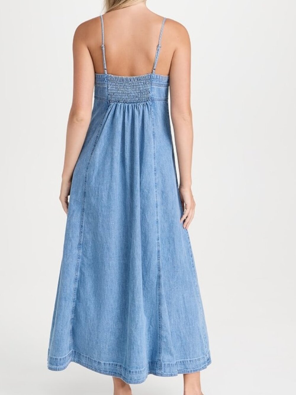Free People Denim Maxi Dress - Picture 4 of 10